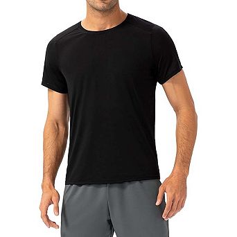 Seoria Mens Short Sleeve Crew Neck T Shirt for Sports and Casual Wear