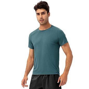 Seoria Mens Short Sleeve Crew Neck T Shirt for Sports and Casual Wear