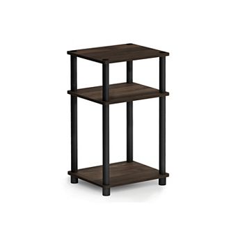 Furinno 11.5" x 13.4" x 22.8" 3 tier Wood Nightstand Modern End Table