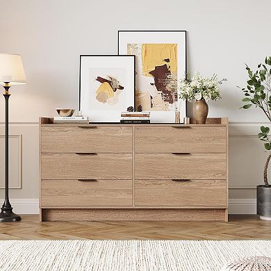 Louvered Armoire Wardrobe Closet, Wood Clothing Storage Cabinets with 2 Doors and 2 Drawers