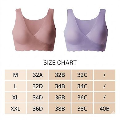 Seamless Nursing Bra with Soft Stretch Fabric and Removable Pads