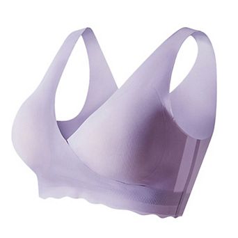 Seamless Nursing Bra with Soft Stretch Fabric and Removable Pads