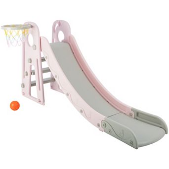 Hey! Play! Toddler Slide & Basketball Hoop