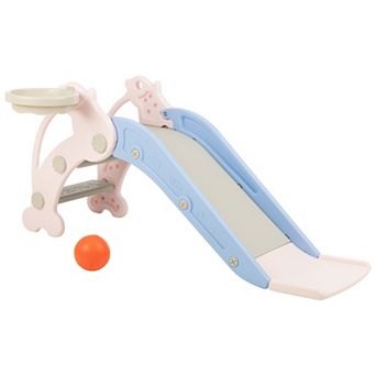 Hey! Play! Toddler Slide & Basketball Hoop