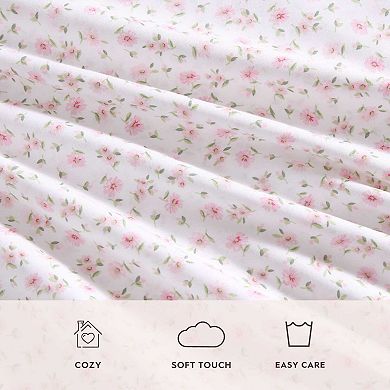 Laura Ashley Cotton Sheet Set with Pillowcases