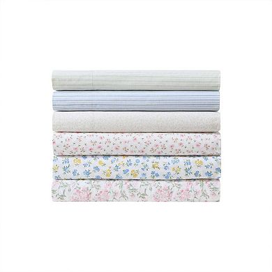 Laura Ashley Cotton Sheet Set with Pillowcases