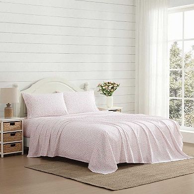 Laura Ashley Cotton Sheet Set with Pillowcases