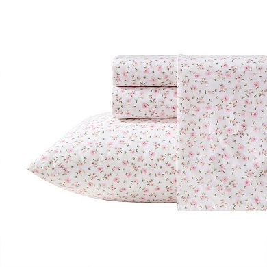 Laura Ashley Cotton Sheet Set with Pillowcases