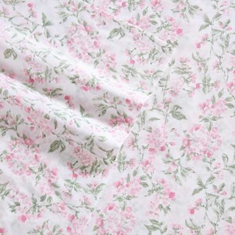 Laura Ashley Cotton Sheet Set with Pillowcases