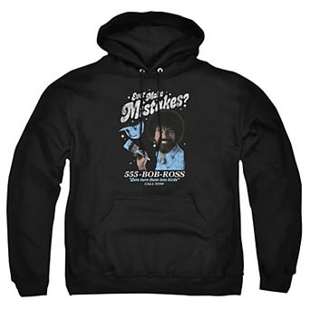Big & Tall Bob Ross Mistakes Graphic Pullover Hoodie