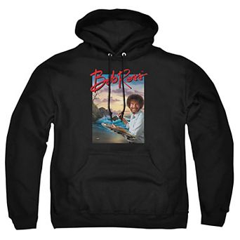 Big & Tall Bob Ross Ocean Painter Graphic Pullover Hoodie
