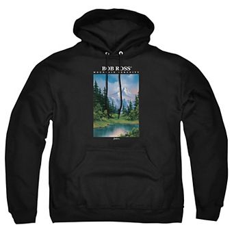 Big & Tall Bob Ross Mountain Serenity Graphic Pullover Hoodie