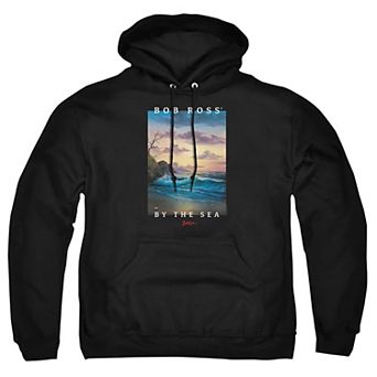 Big & Tall Bob Ross By The Sea Graphic Pullover Hoodie
