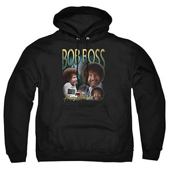 Big & Tall Bob Ross Homage Graphic Pullover Hoodie