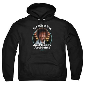 Big & Tall Bob Ross Happy Retro Graphic Pullover Hoodie