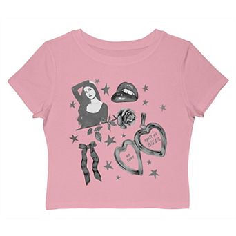 Juniors' Olivia Rodrigo 23 Tour Collage Graphic Baby Tee