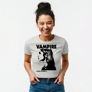 Juniors' Olivia Rodrigo Vampire Graphic Baby Tee