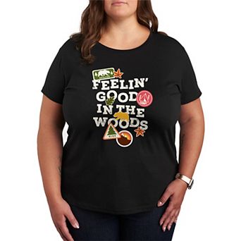 Plus Size Feelin' Good In The Woods Graphic Tee