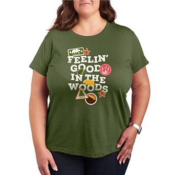 Plus Size Feelin' Good In The Woods Graphic Tee