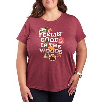 Plus Size Feelin' Good In The Woods Graphic Tee