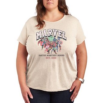 Plus Size Marvel Earth's Mightiest Heroes Graphic Tee