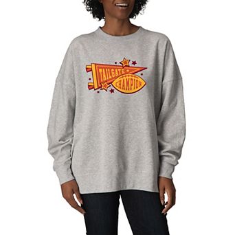 Women's Tailgate Champions Oversized Fleece Crew Sweatshirt