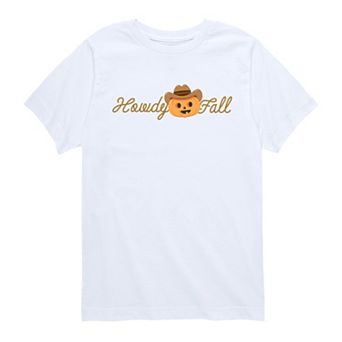 Boys 8-20 Howdy Fall Pumpkin Cowboy Graphic Tee
