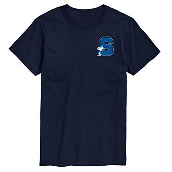 Men's Big & Tall Peanut Snoopy Collegiate Letter Graphic Tee