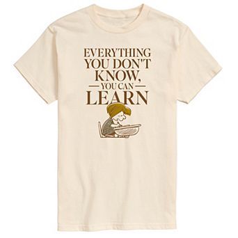 Men's Peanuts Everything You Don't Know Graphic Tee