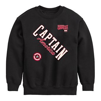 Boys 8-20 Captain America Graphic Crew Fleece Sweatshirt