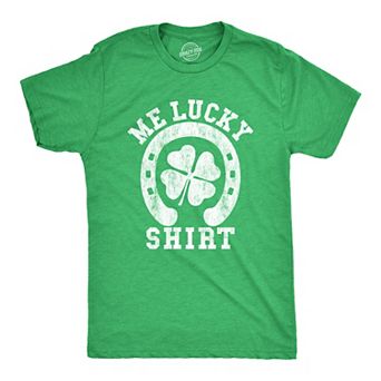 Mens Me Lucky Shirt T Shirt Funny Leprechaun Saint Patricks Day St Patty Tee