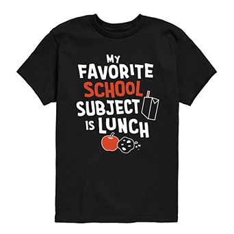 Boys 8-20 My Favorite School Subject Is Lunch Graphic Tee