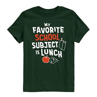 Boys 8-20 My Favorite School Subject Is Lunch Graphic Tee