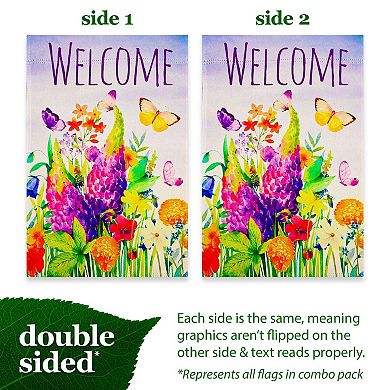 G128 Four Seasons of Joy Garden Flag Set 4pcs Printed 12x18IN