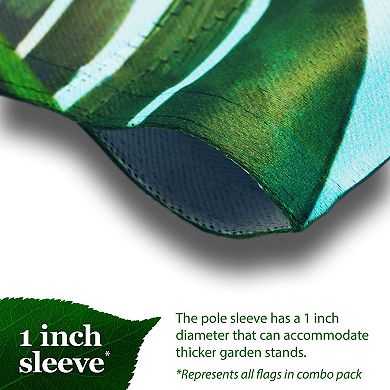 G128 Four Seasons of Joy Garden Flag Set 4pcs Printed 12x18IN