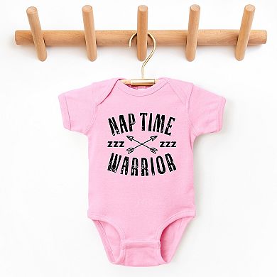 Nap Time Warrior - Baby Short Sleeve Graphic Bodysuit