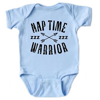 Nap Time Warrior - Baby Short Sleeve Graphic Bodysuit