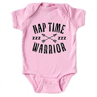 Nap Time Warrior - Baby Short Sleeve Graphic Bodysuit
