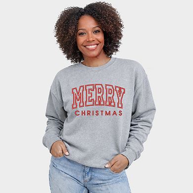 Embroidered Merry Christmas Arch - Women's Graphic Sweatshirt