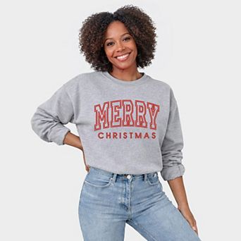 Embroidered Merry Christmas Arch - Women's Graphic Sweatshirt