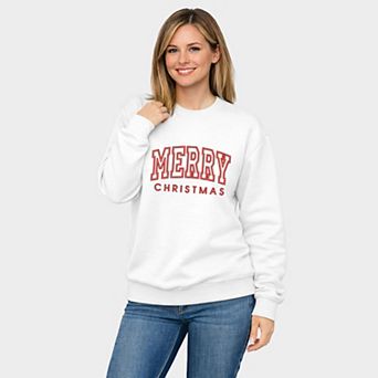Embroidered Merry Christmas Arch - Women's Graphic Sweatshirt