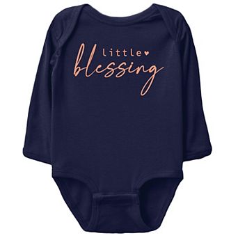 Little Blessing Heart - Baby Long Sleeve Bodysuit