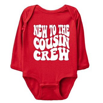 New To The Cousin Crew - Baby Long Sleeve Bodysuit