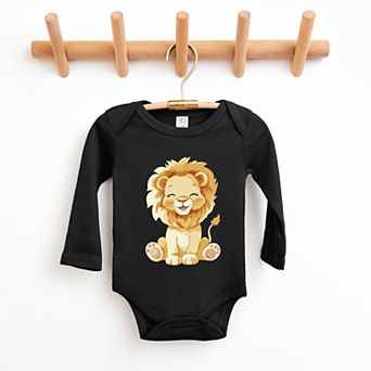 Watercolor Lion - Baby Long Sleeve Bodysuit