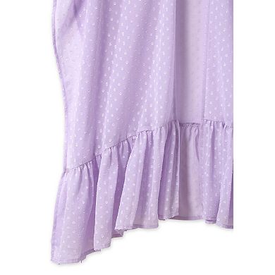 Roaman's Women's Swiss Dot Ruffle Shawl