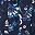 Navy Floral Border