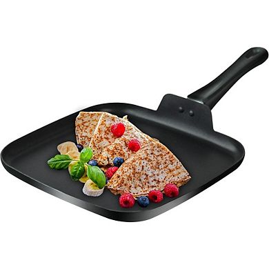 10 Inch Square Griddle Pan, Nonstick Grill Pan for Cooking Eggs, Omelettes, and More, Griddle Cookwa