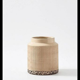 Rustic Terracotta Vase for Farmhouse Home and Table Decor
