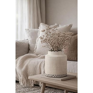 Rustic Terracotta Vase for Farmhouse Home and Table Decor