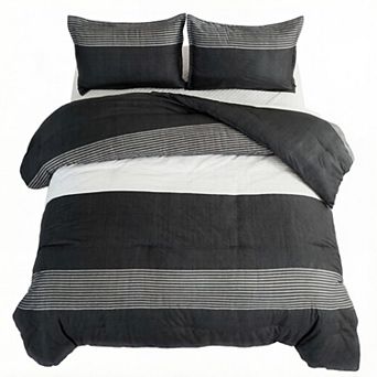 Queen Comforter Set - 3 pc Lightweight Summer Bedding Set, All Season Down Alternative Comforter